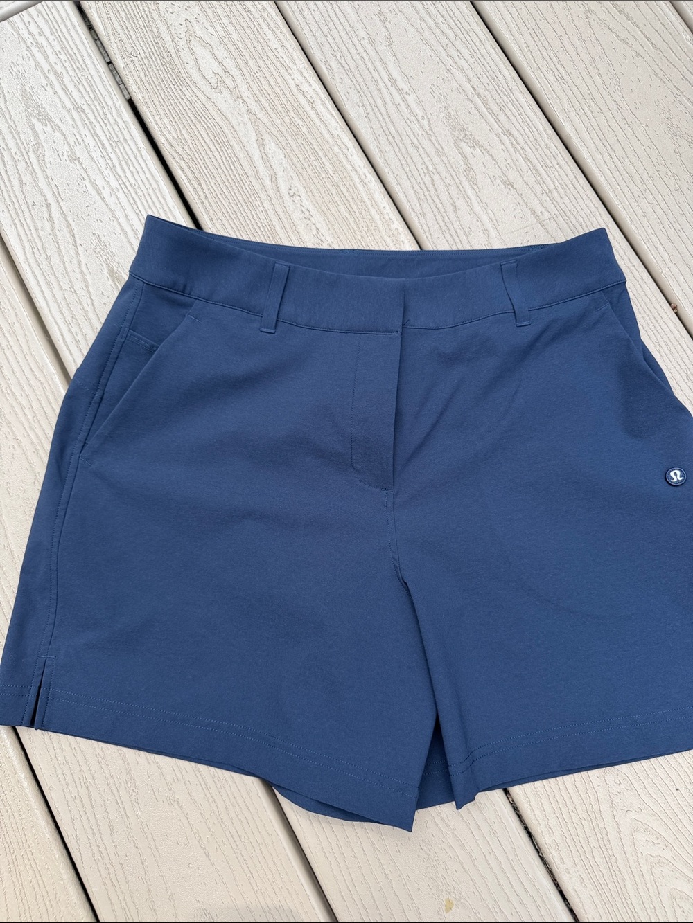 lululemon athletica Navy Blue Stretch Golf Shorts